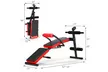 Goplus Multi-Functional Foldable Weight Bench Adjustable Sit-up Board w/ Monitor - Second Medium