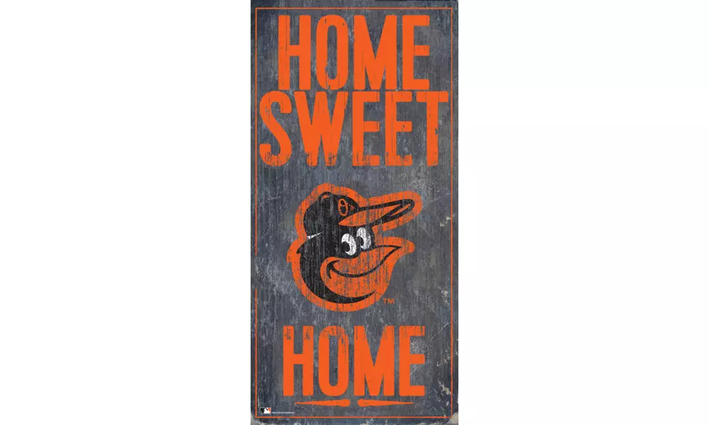 Fan Creations MLB Distressed 6"x12" Home Sweet Home Sign  - Primary Image