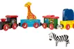 Hey! Play! Wooden Magnetic Train Toy Set with Animals - Second Medium