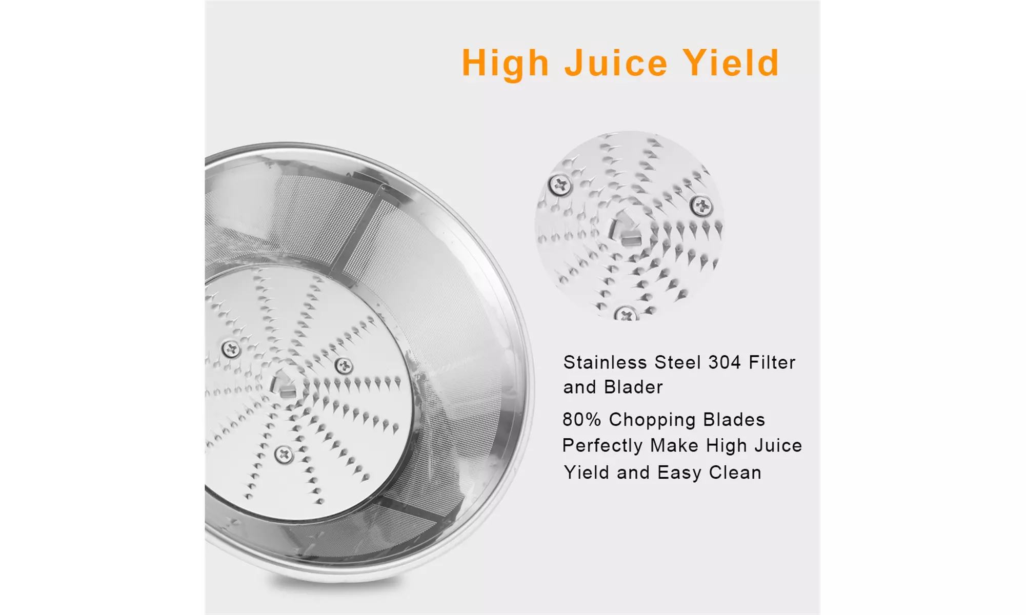 110V 800W 85MM Large Diameter 1000Ml Juice Cup 1500Ml Pomace Cup Third Gear