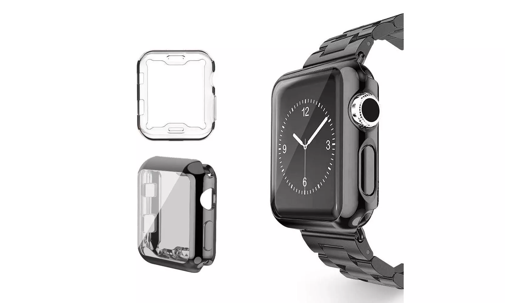 Waloo 2 Pack Electroplate Case for Apple Watch Series 1to 9