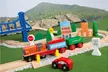 Orbrium Toys 52 Pcs Deluxe Wooden Train Set with 3 Destinations  - Second Medium