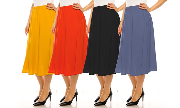 Women's midi skirts xl sale