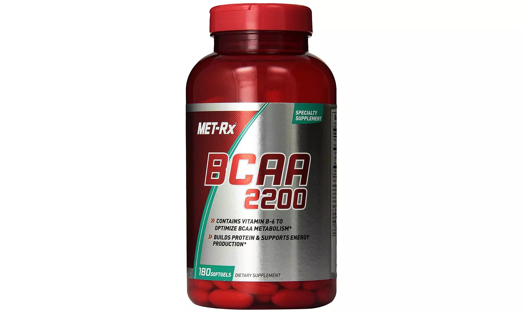  BCAA 2200 Amino Acid Supplement, Supports Muscle Recovery, 180 Softgels  - Primary Image