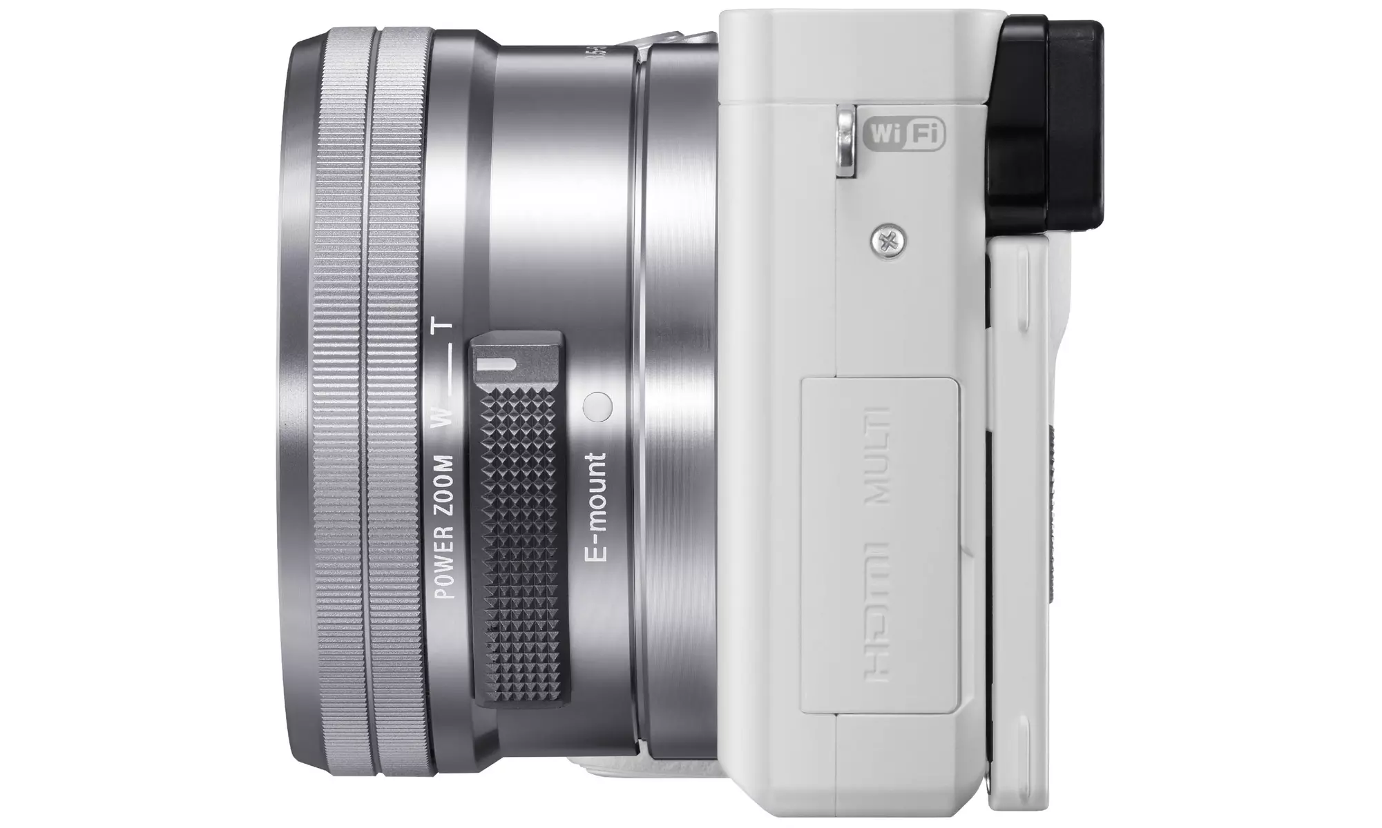 Sony Alpha a6000 Mirrorless Camera (White) with KOAH PU Leather Case Kit - Primary Image