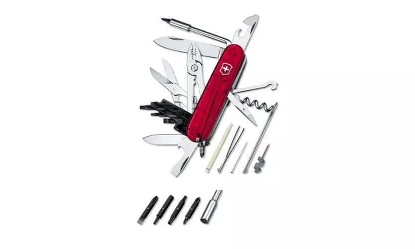 Victorinox Swiss Army CyberTool 34 Multitool Knife (Ruby Red) - Second Medium
