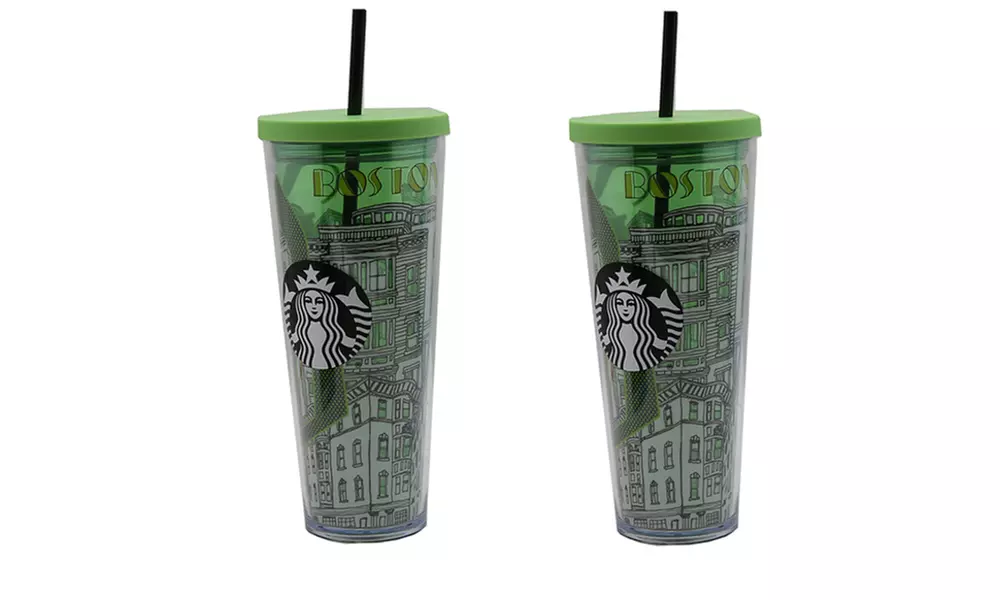 Starbucks Boston Double Wall Cold Cup Plastic Collection 24 OZ - Second Medium