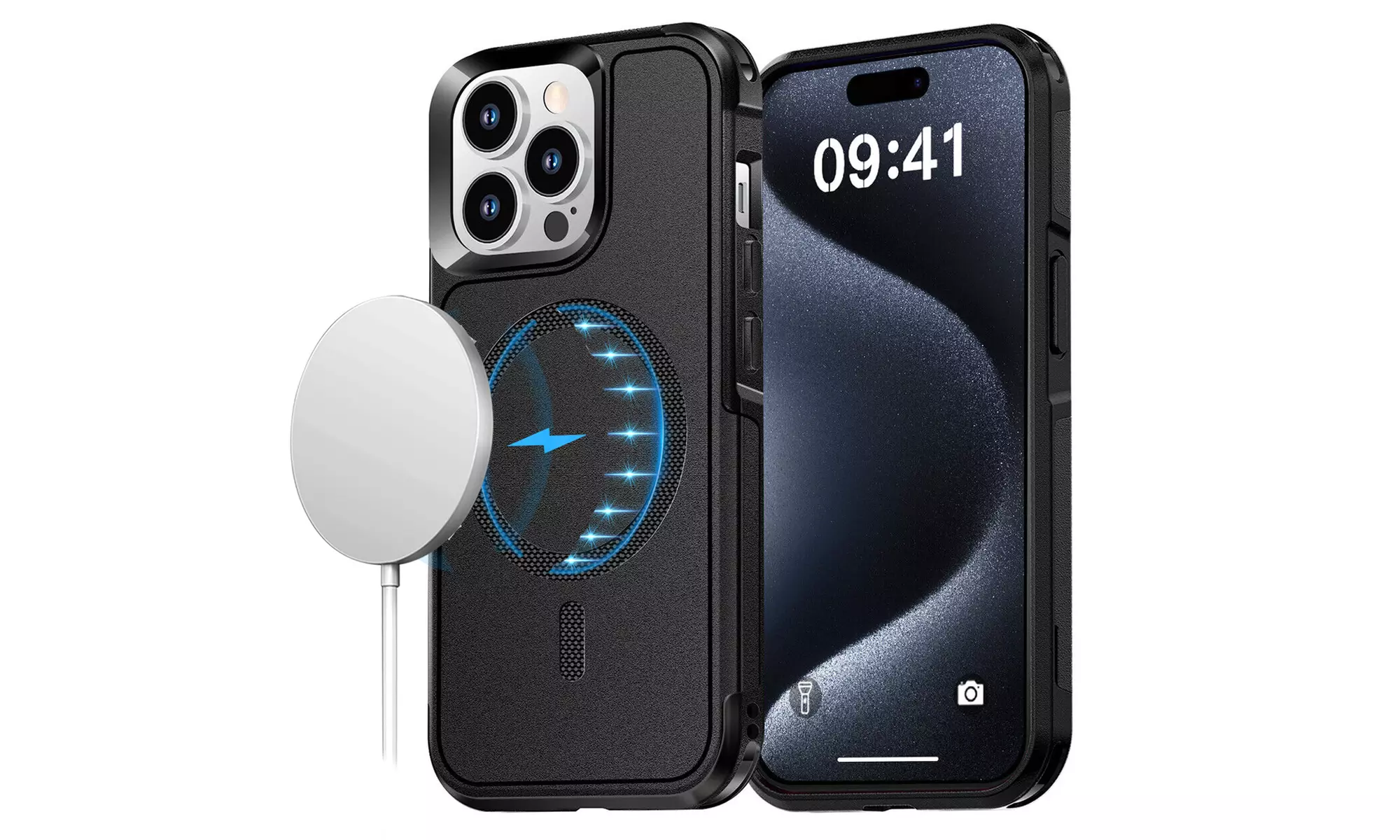 For iPhone 15 Pro Max 15 Plus Rugged Case Heavy Duty Shockproof Bumper Cover - Primary Image