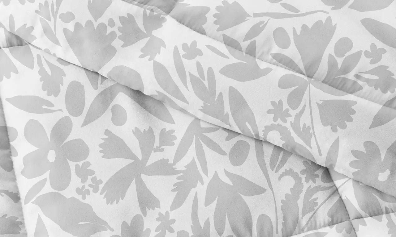 Reversible Comforter Set with Shams - Lightweight, 100% Hypoallergenic