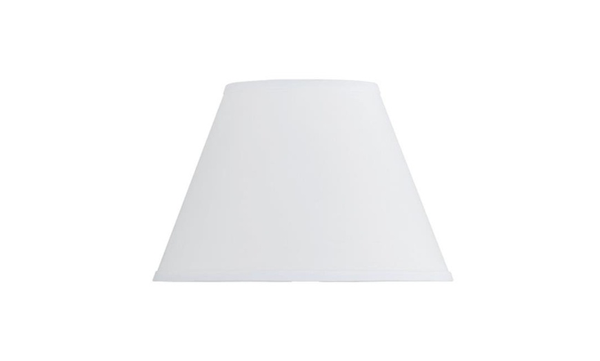 Image 1: Cal Lighting SH-1333 Hardback Round Fabric Shade 6 x 12 x 8.5 in.