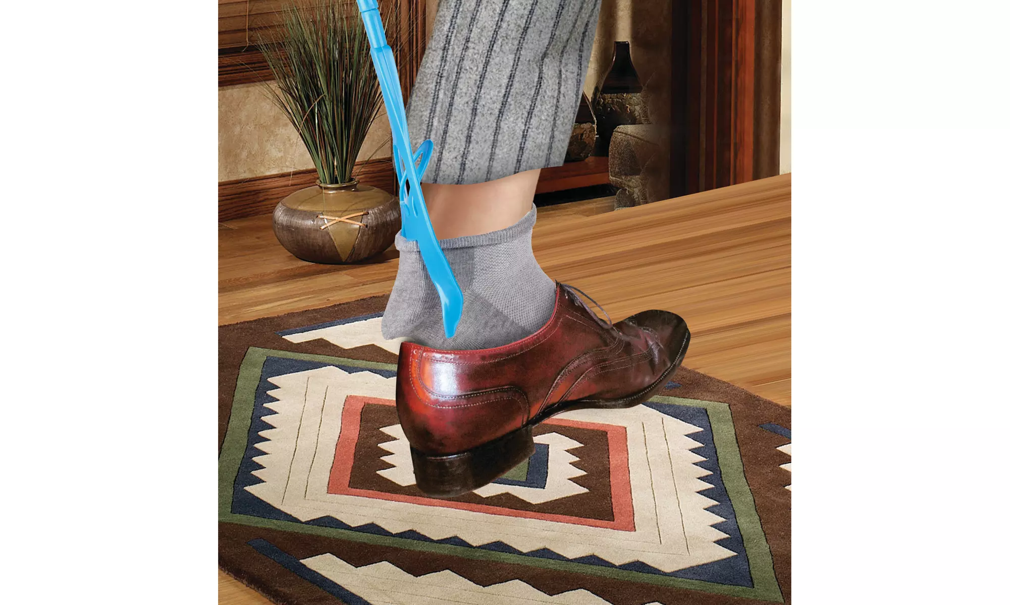 Sock Helper No Bending Sock Slide Glider, Shoe Horn - Second Medium