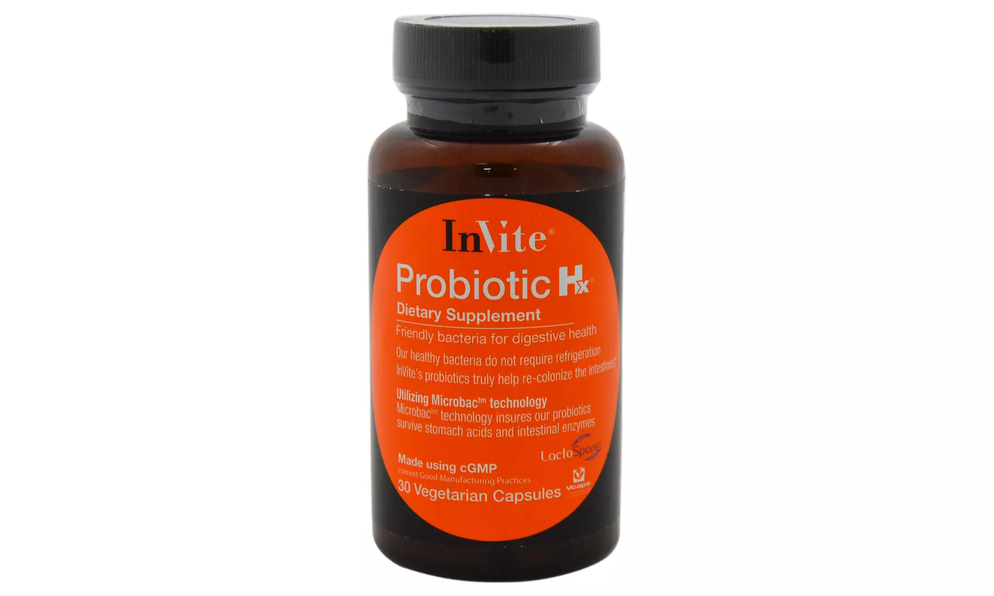 Probiotic Hx Supplement by InVite Health - 30 Vegetarian Capsules - Primary Image