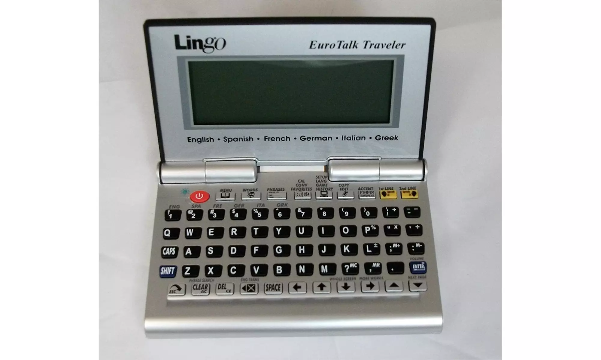 Eurotalk LIN-TT-6000 translator 6 language LCD display with EL backlight - New - Second Medium