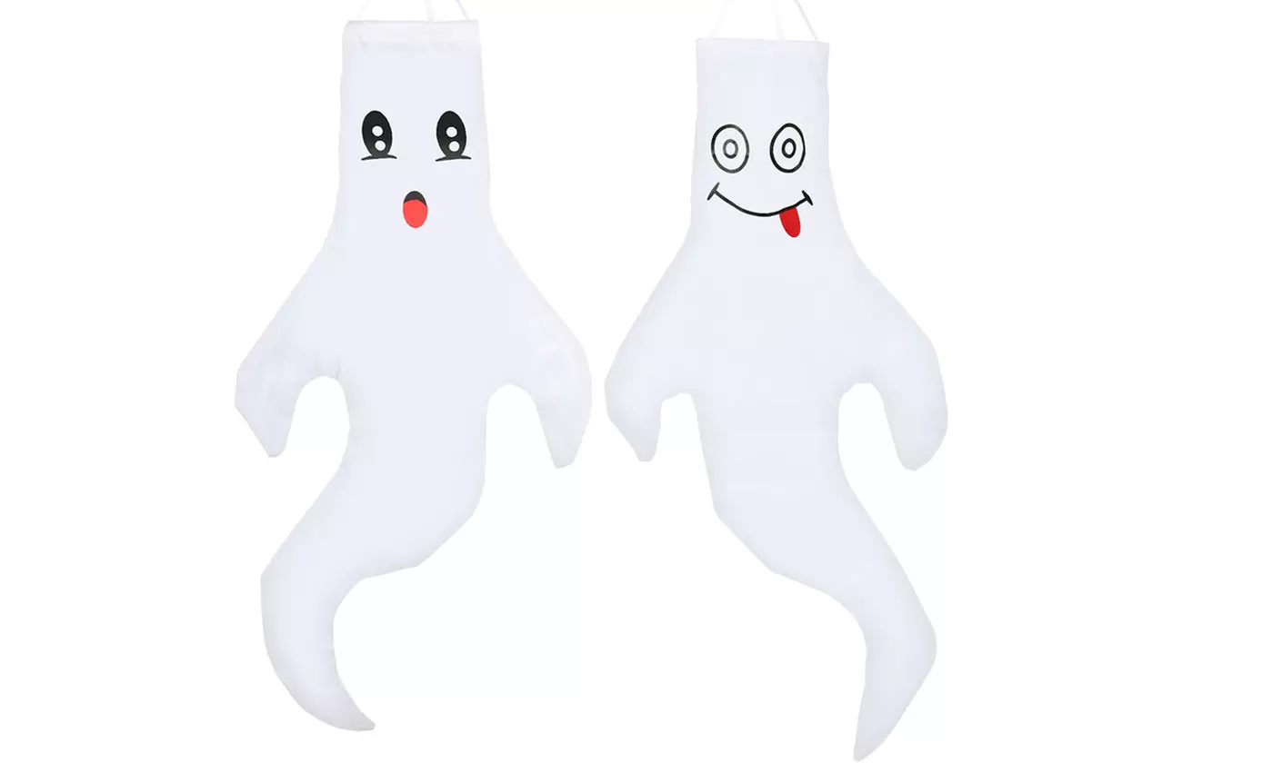 Halloween Outdoor Yard Décor, Hanging Scary Skull Face, Ghost, or Fake Corpse