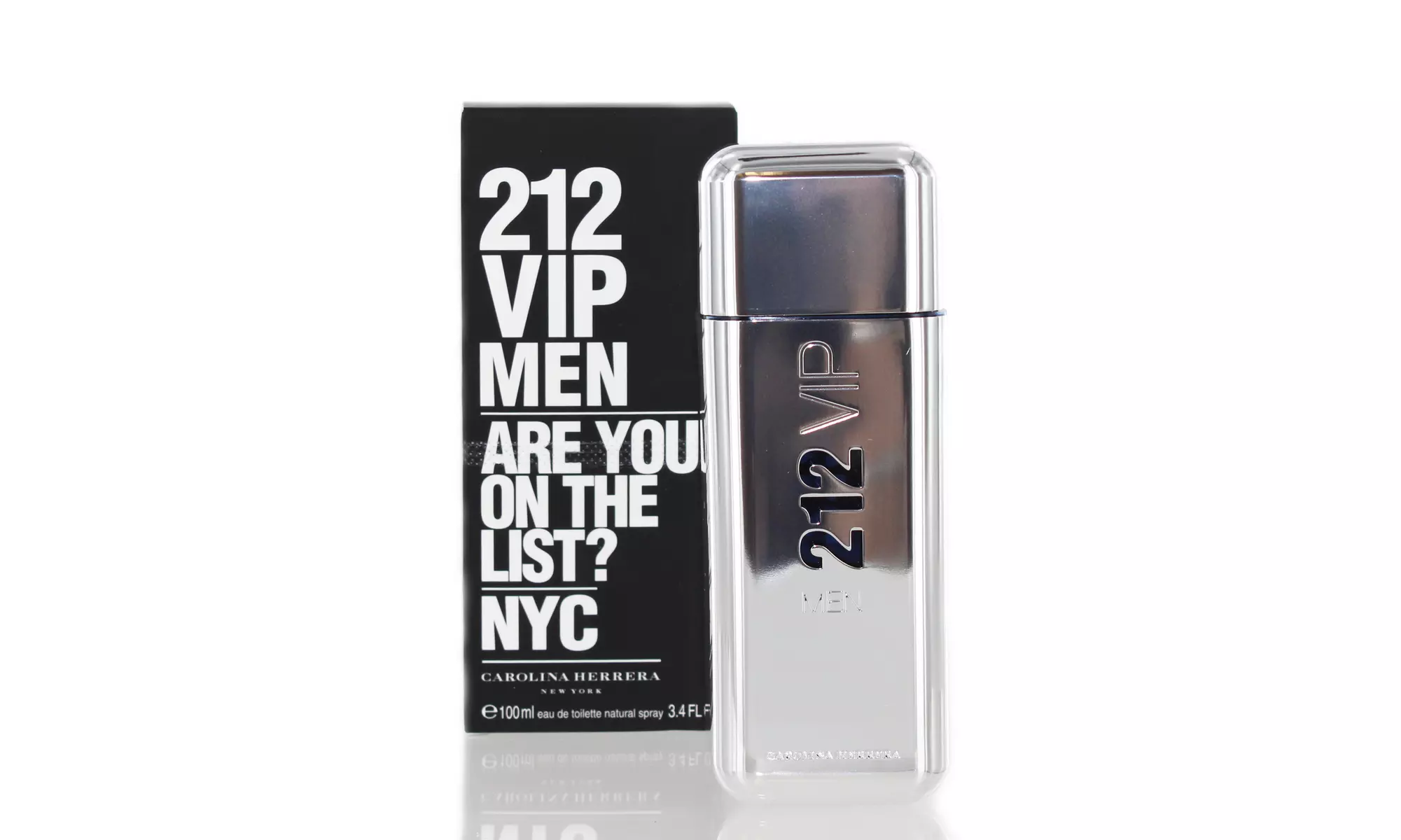 212 VIP NYC by Carolina Herrera EDT Spray for Men (Choose your size) - Primary Image