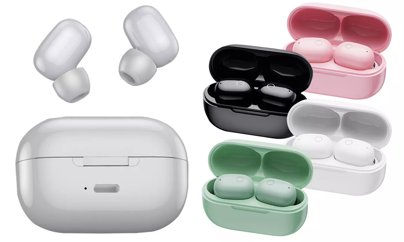 True Wireless Bluetooth 5.0 Earphones TWS Ear Buds with Charging Case Set - Primary Image