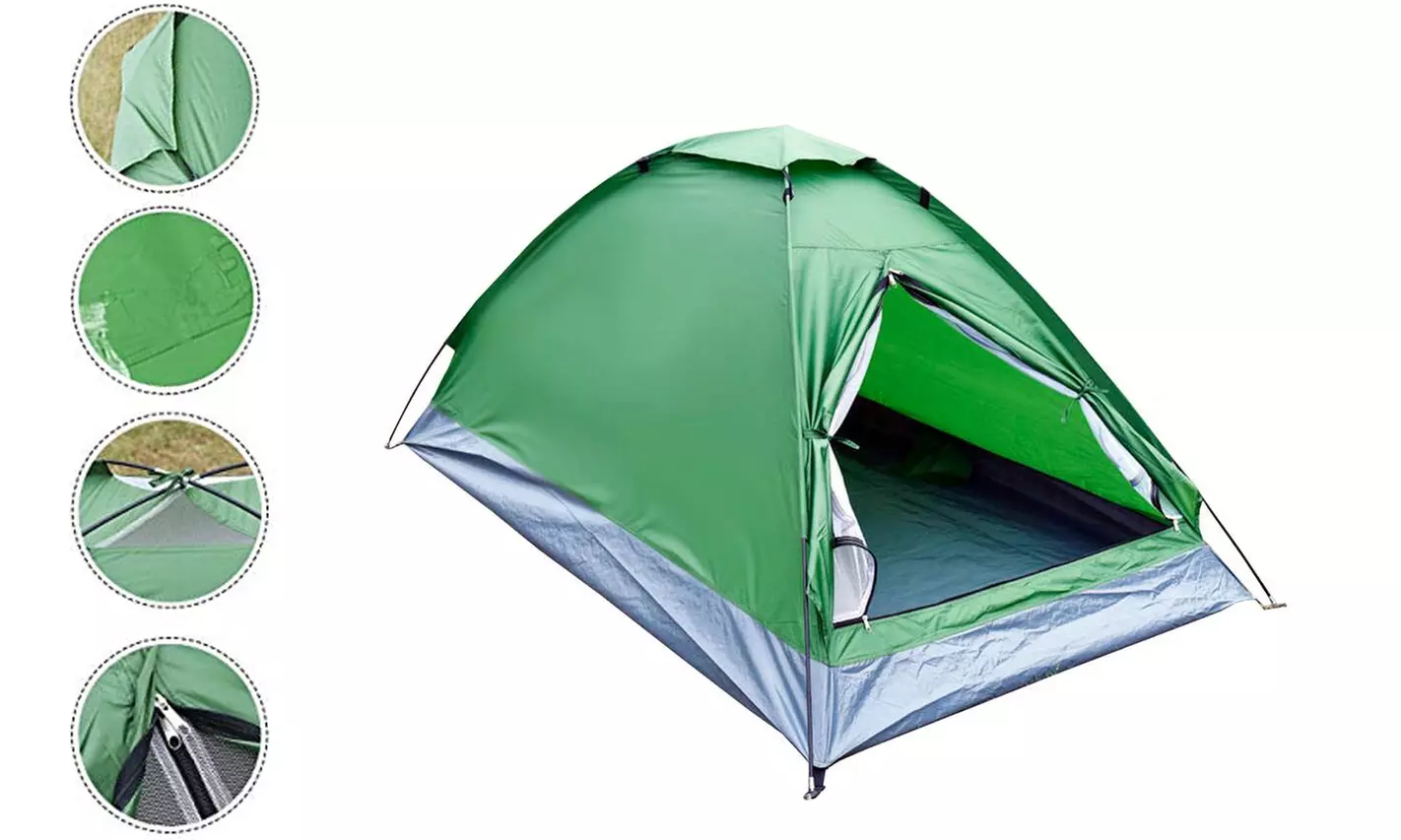 Camping Tent Hiking Double Layer Backpack Waterproof Windproof 2 Person - Primary Image