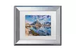 Michael Blanchette Photography 'Mirror in the Fjord' Matted Silver Framed Art - Second Medium