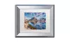 Michael Blanchette Photography 'Mirror in the Fjord' Matted Silver Framed Art