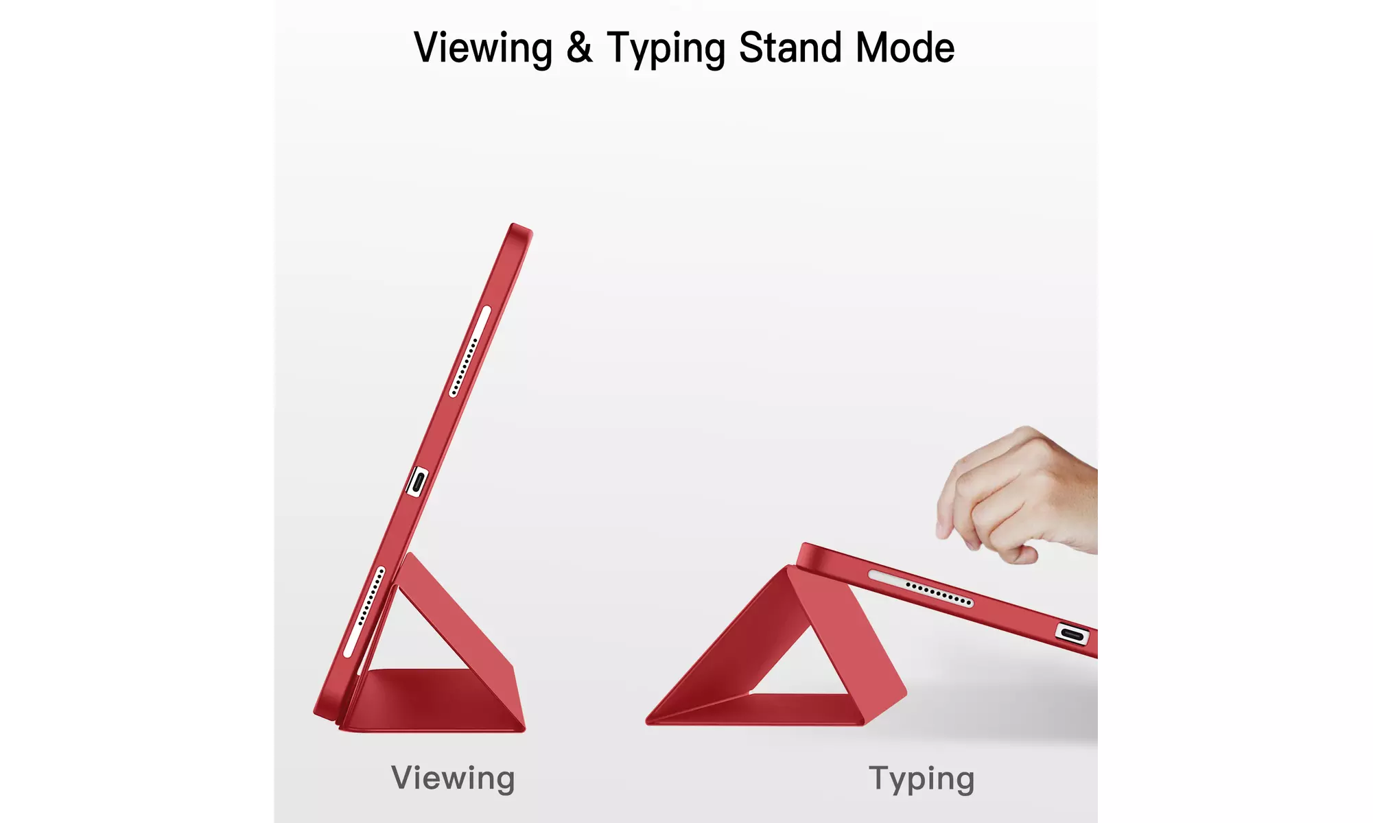 iPad Pro 12.9'' (2022/2021) Case with Pencil Holder, Support 2nd Pencil Charging