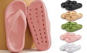 Ladies Pillow slippers Flip-Flops Comfort Summer Shower Beach Sandals Slippers