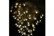 Stylish Branch Tree Twig Leaf Solar Outdoor Garden 60 Warm White LED Lights - Second Medium