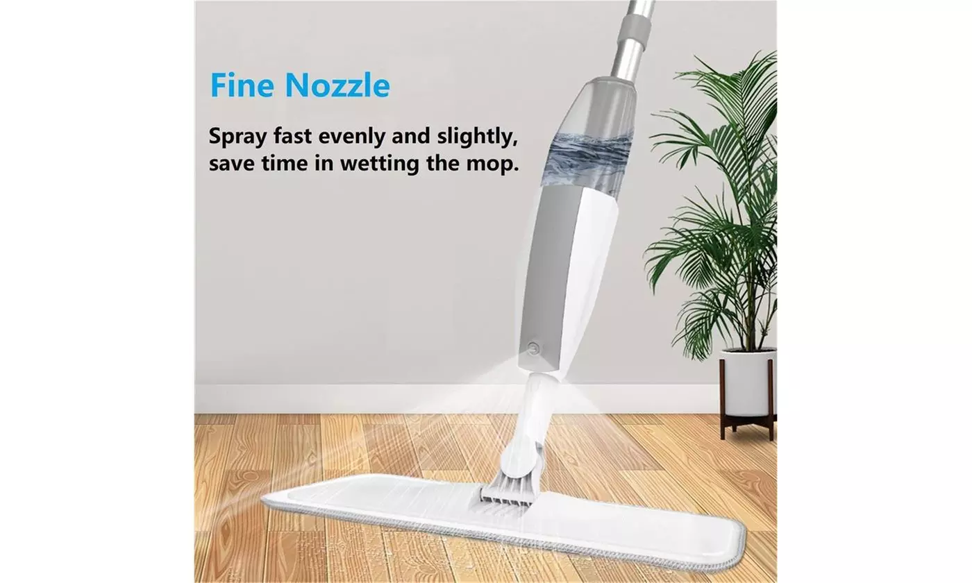 Spray Mops For Floor Cleaning Ergonomic Wet Dry Refillable Tank Microfiber Pads