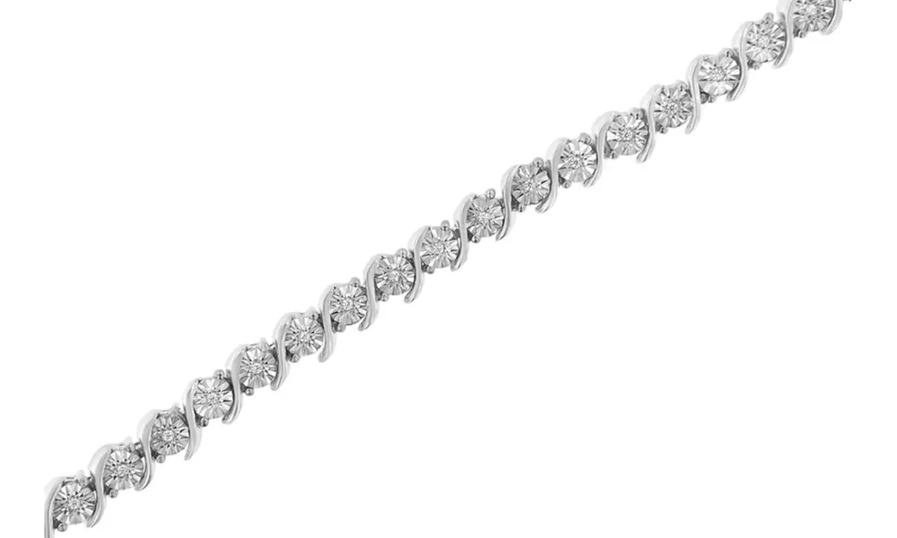 Sterling Silver & Genuine Diamond Bracelet Collection