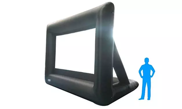Inflatable Front and Rear Projection Portable Movie Screen Blow up Outdoor 25Ft - Primary Image