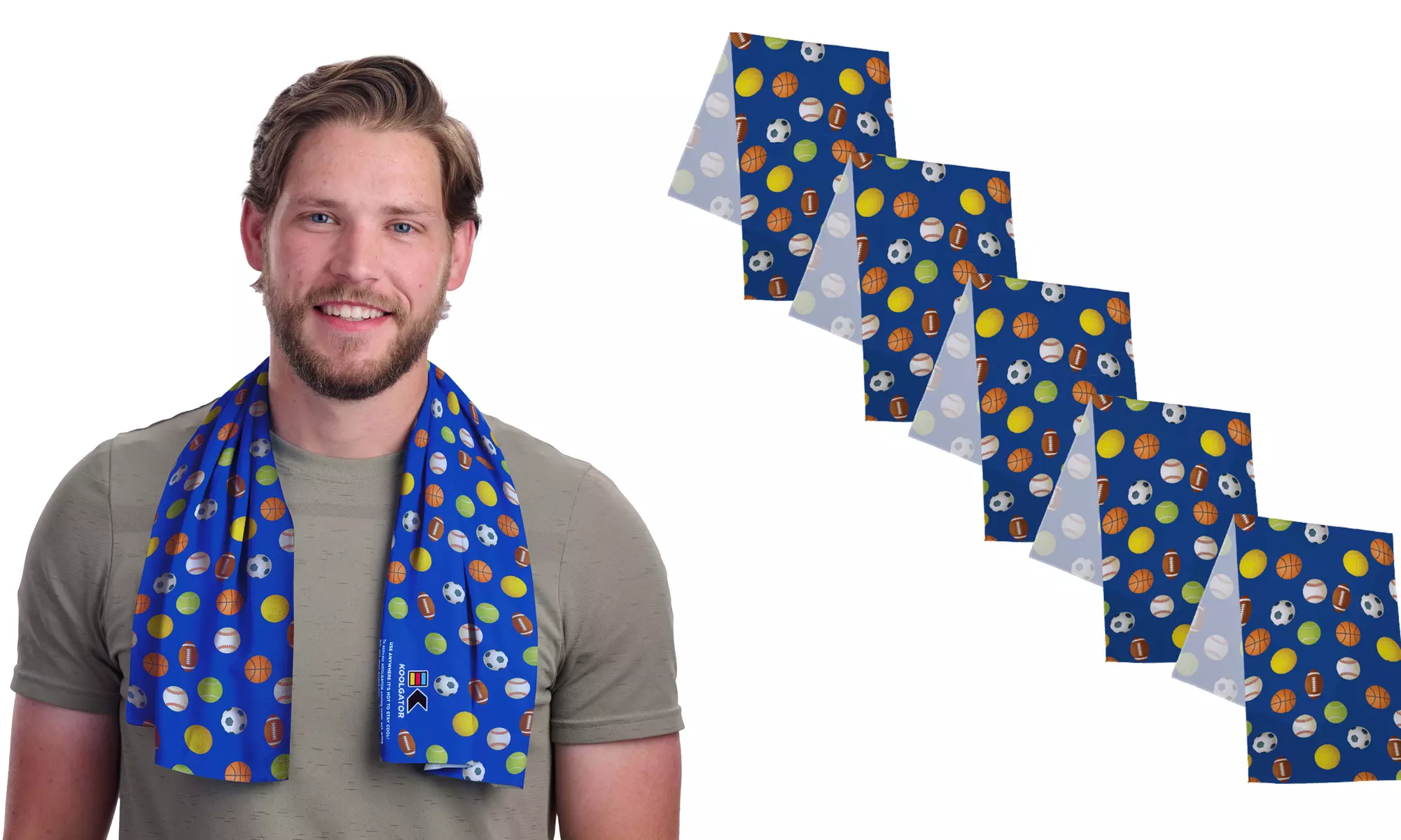 KOOLGATOR Dual Purpose SPF 30 Cooling Towel