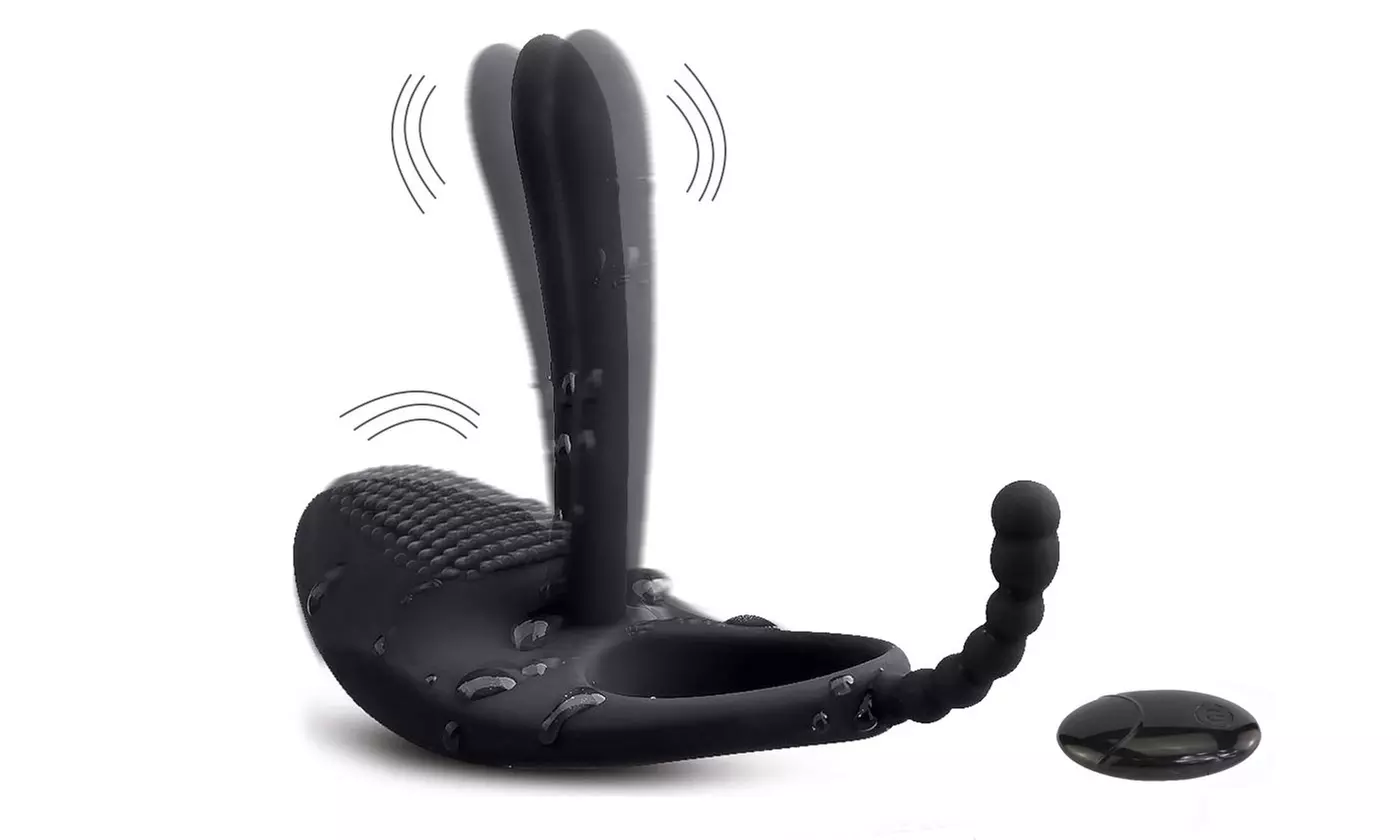 Penis Vibration Ring Massage Delay Stimulator Anal Beads - Primary Image