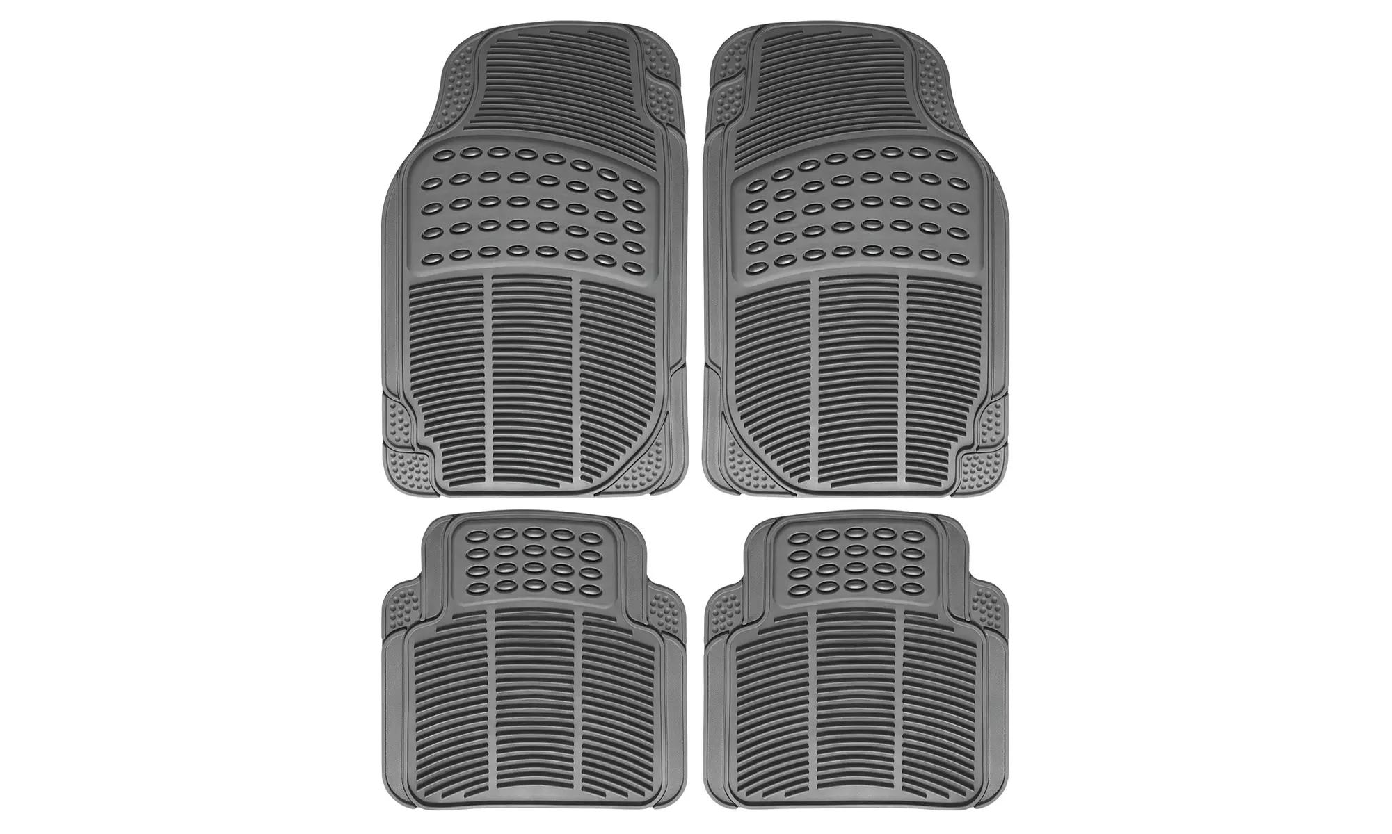 Universal Fit Weatherproof Heavy Duty Rubber Car Floor Mats - Second Medium