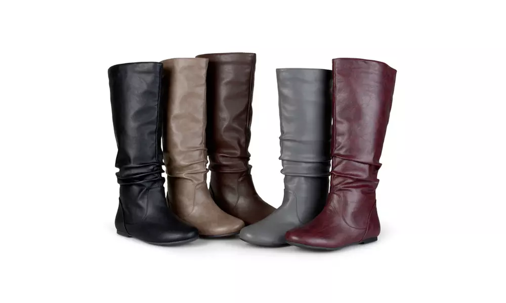 Journee Collection Womens Wide-Calf Mid-Calf Slouch Riding Boots - Primary Image
