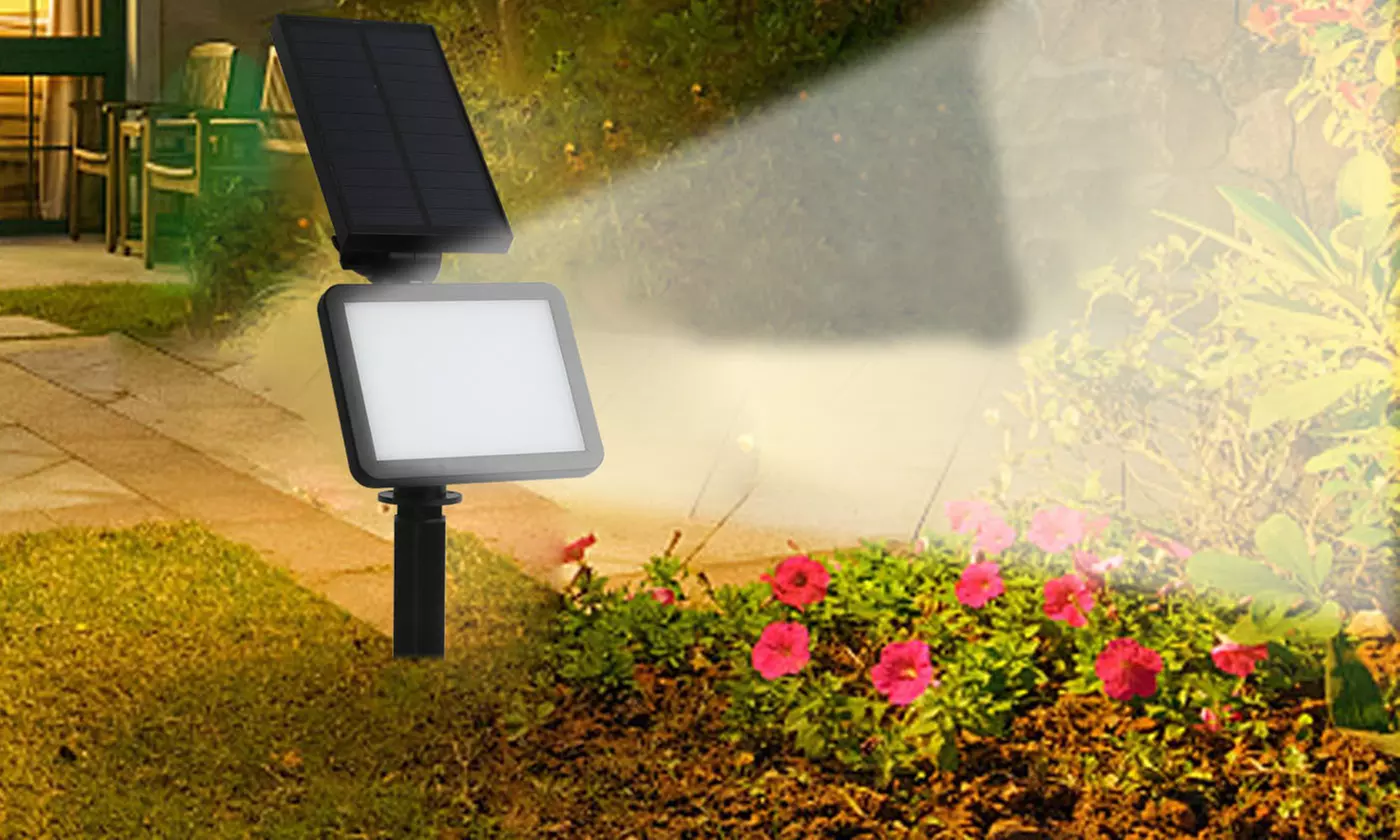 SolarEK 48-LED Solar Lawn Garden Light Sensor Wall Spotlight Flood Lamp - Primary Image