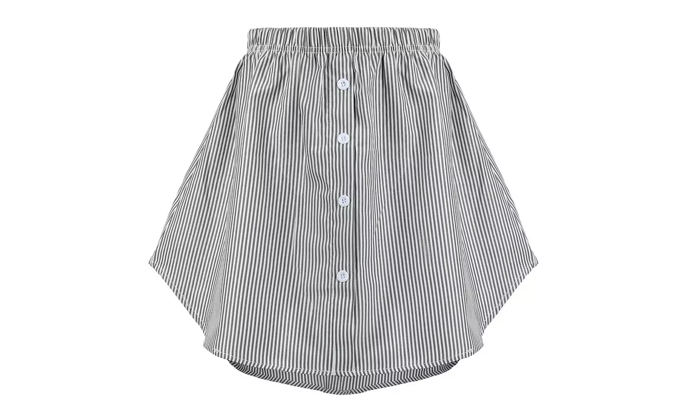 Women Mini Skirt Shirt Shirt Extenders Layering Shirt Extenders 