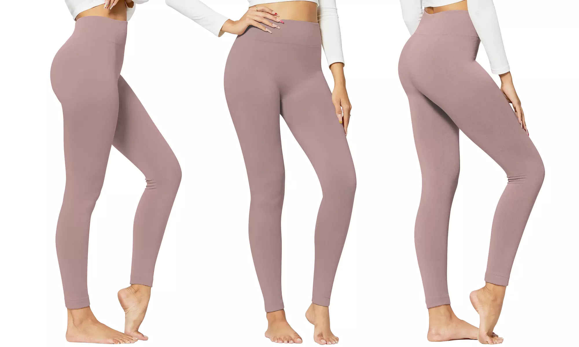 Women's Cozy Fleece-Lined Seamless Leggings