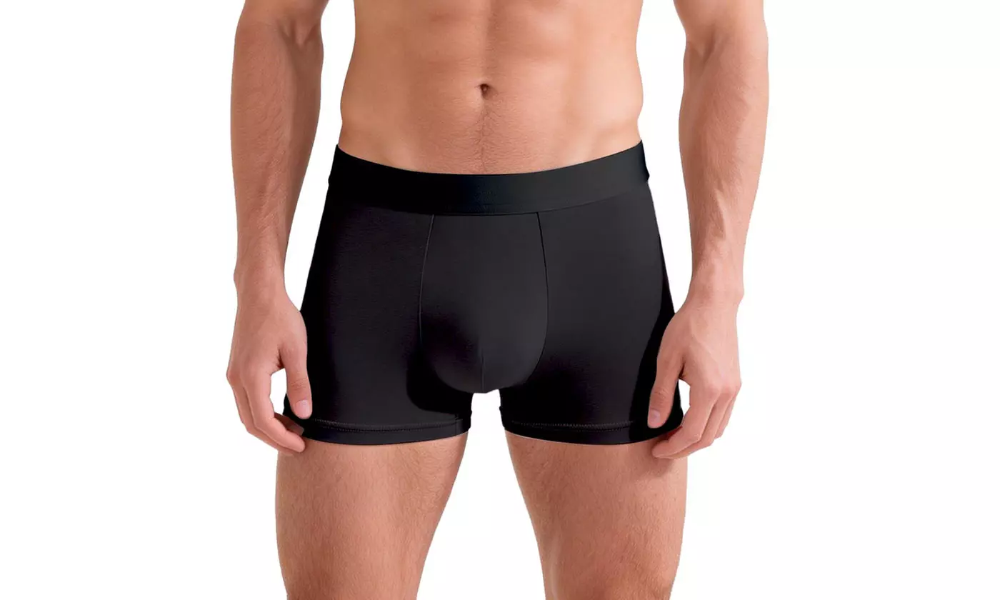 4 Pack Men's Boxer Briefs Breathable 3D Pouch High Elastic Waistband Underwear