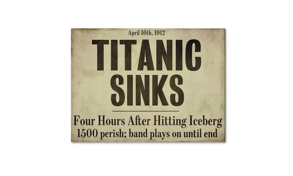 Color Bakery 'Titanic' Canvas Art - Primary Image