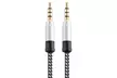 4x 3.5mm Braided Male to Male Stereo Audio AUX Cable Cord for PC iPod CAR iPhone - Second Medium