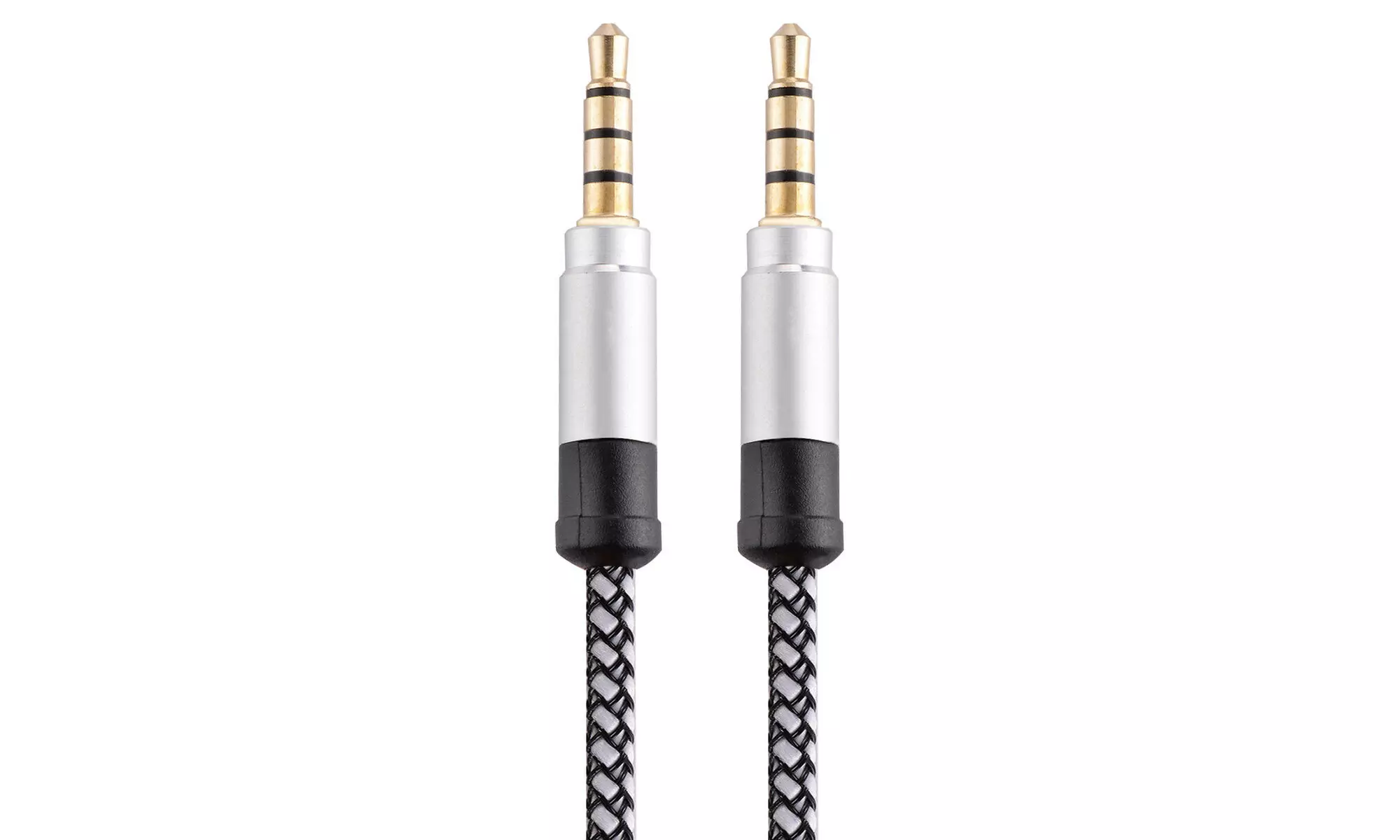 (2-Pack) 3.5mm Male to Male Stereo Audio AUX Cable Cord For PC iPod CAR iPhone - Second Medium