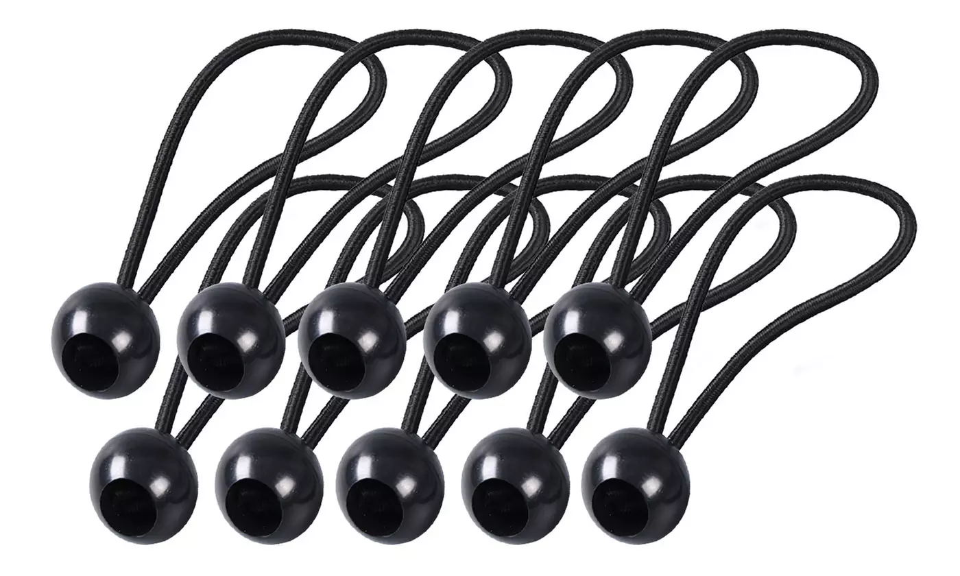 10PCS/Set Tent Elastic Bungees Ball Fixing Tie Rope Tent Binding Fixing Tool