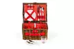 Wicker Picnic Basket Set - Picnic Hamper Set - Willow Picnic Tote - Image 2