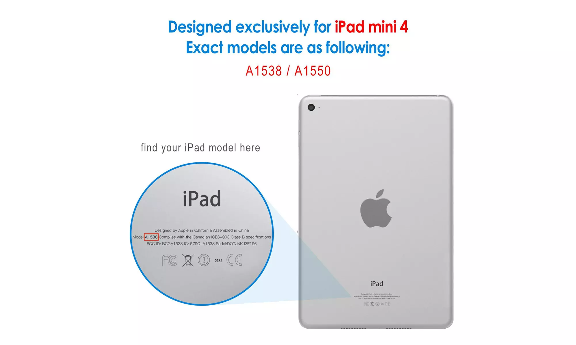 JETech Case for iPad Mini 4, Smart Cover with Auto Sleep/Wake