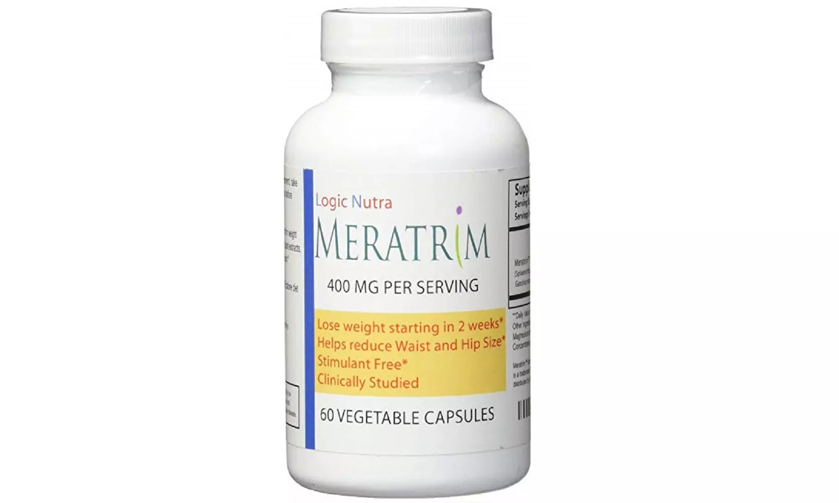 Meratrim 400 mg 60 Vegetarian Capsules Pure Weight Loss Slimming Formula - Primary Image