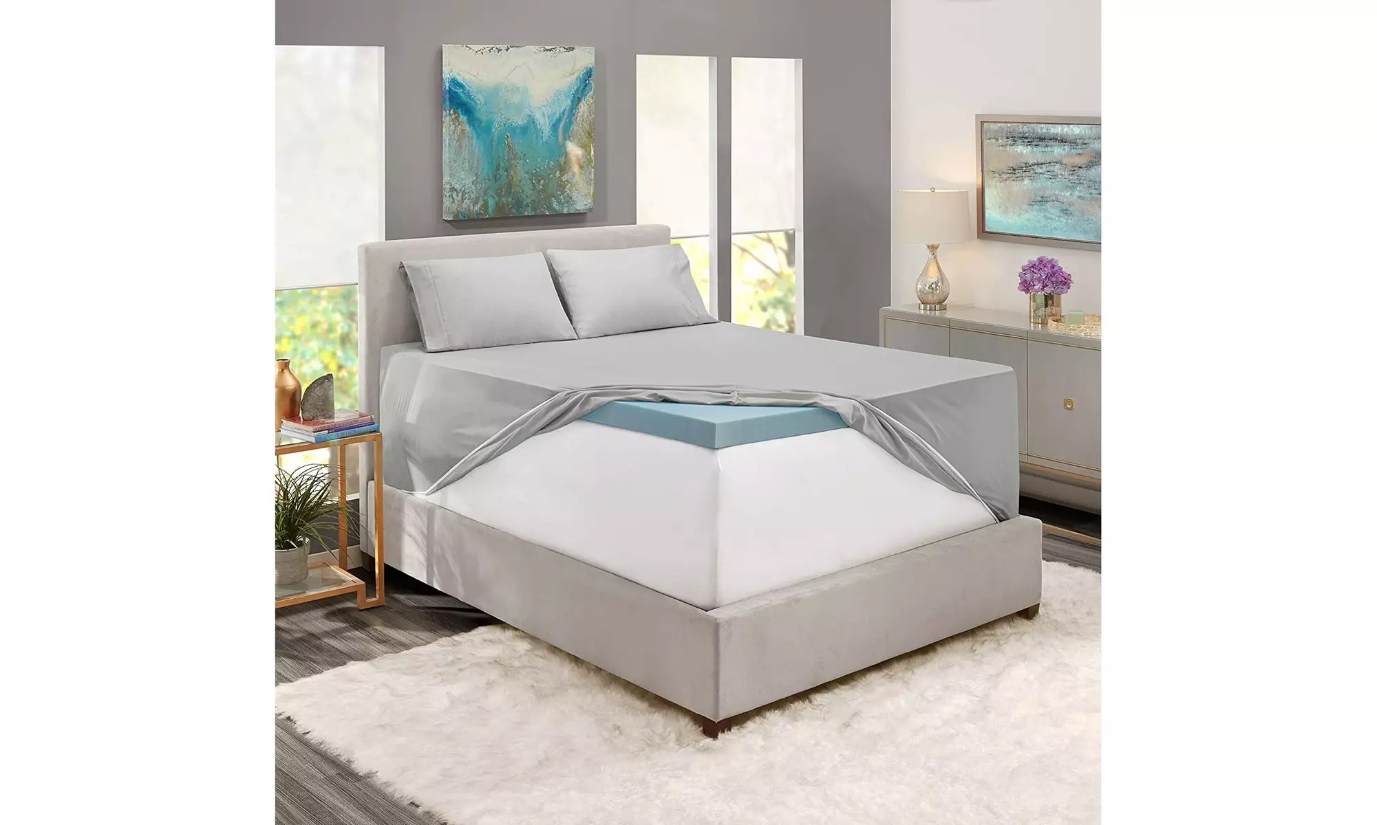 Hearth & Harbor Extra Deep Pocket Sheet Set - Microfiber Bed Sheets - 24" Depth