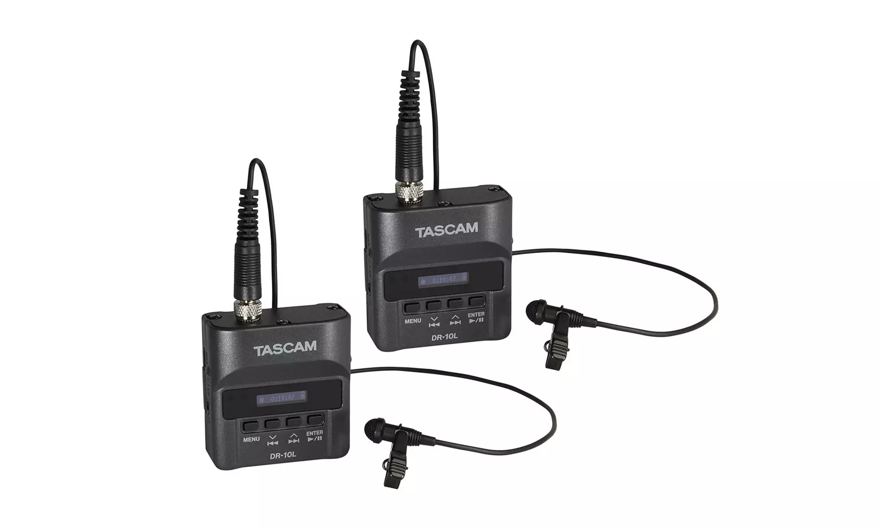 Tascam DR-10L Compact Digital Audio Recorder and Lavalier Mic Combo (2 Pack) - Second Medium