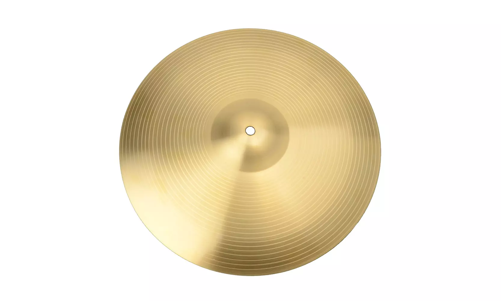 Professional 18" 0.8mm Copper Alloy Ride Cymbal for Drum Set Golden - Primary Image