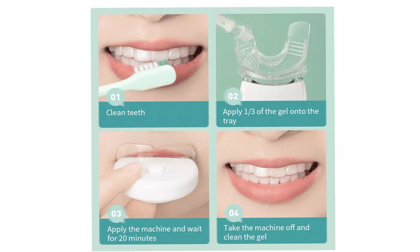 Teeth Whitening Kit with LED Light - Primary Image