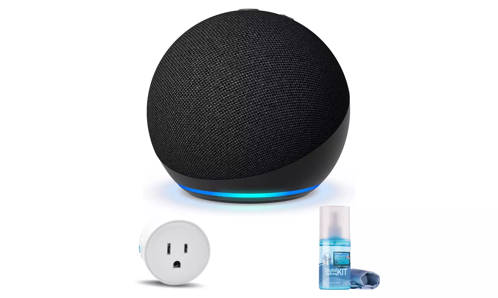 Amazon Echo Dot (5th Gen, 2022 Release) with accessories (Charcoal) - Primary Image