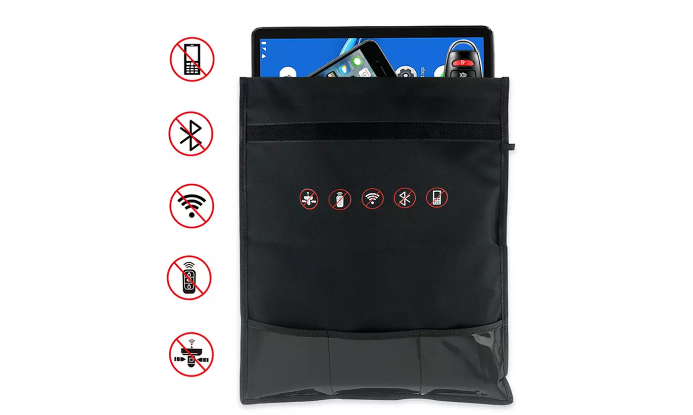 Faraday Mobile Phone Blocker Bag RFID RF Signal Blocker Shielding Safe Pouch bag - Primary Image